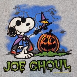 Childs Halloween Peanuts Tee Shirt Youth Large